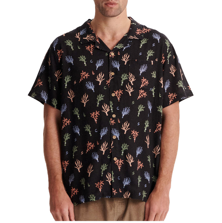 The Critical Slide Society Reefing Short-Sleeve Shirt - Men's Vintage Black