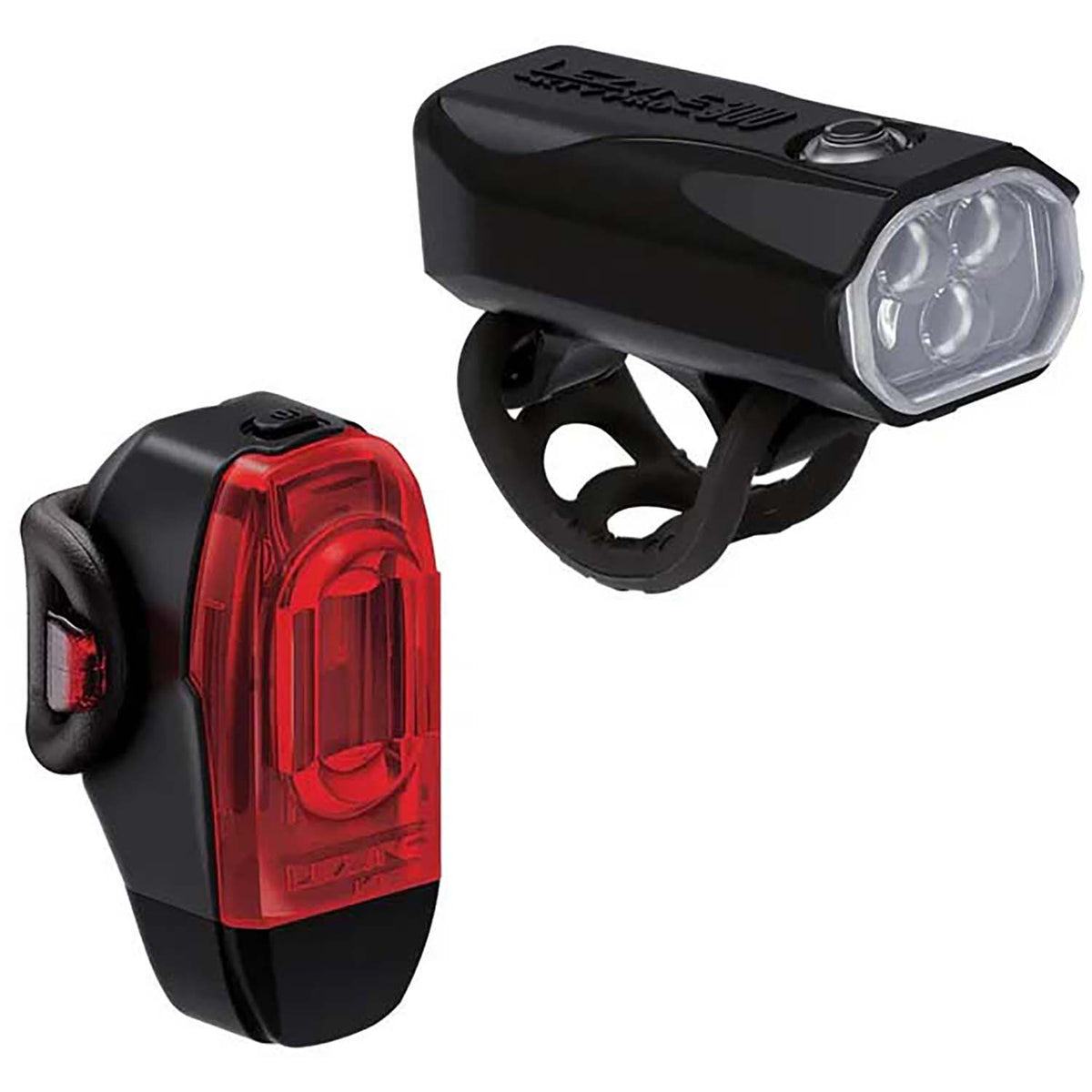 Lezyne KTV Drive Pro 300+ / KTV Drive+ Bike Light Set Black