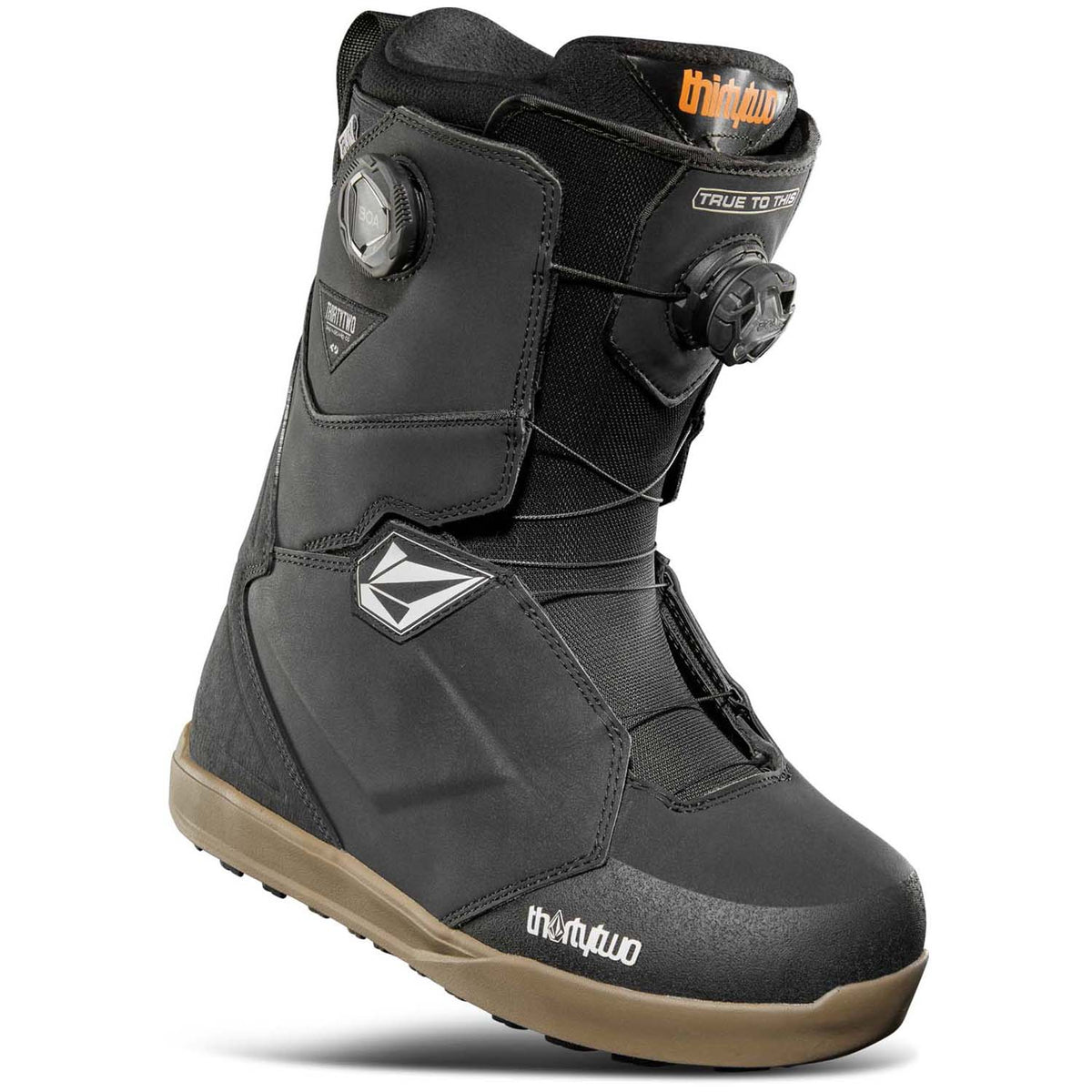 thirtytwo Lashed Double Boa x Volcom Snowboard Boots 2025 Black/Gum