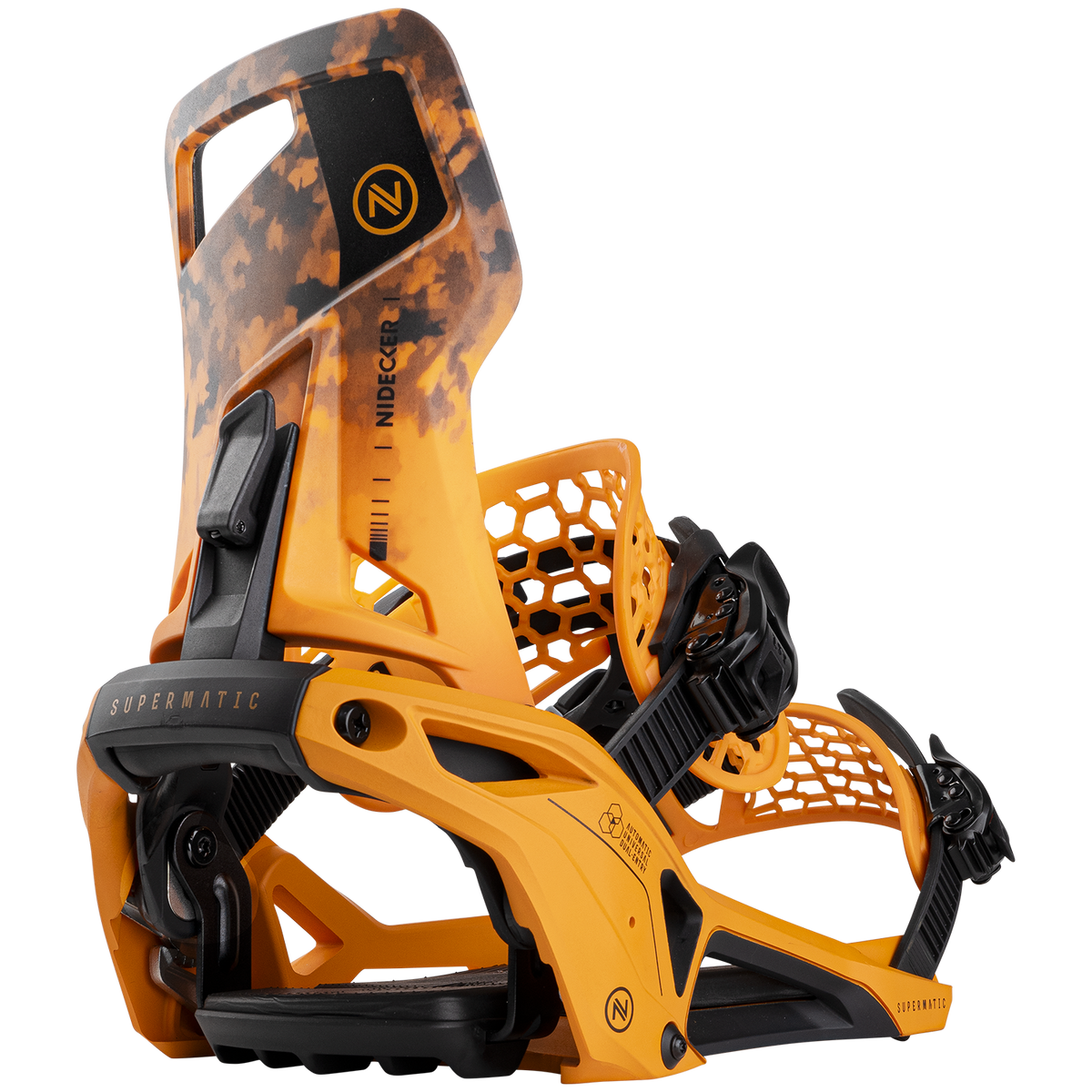 Nidecker Supermatic Snowboard Bindings 2025 Dune Orange