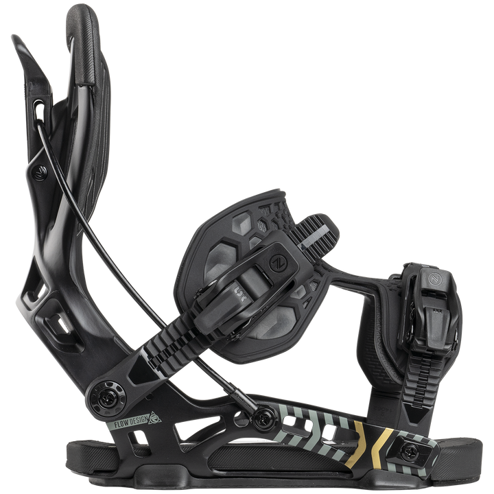 Nidecker Flow NX2 Fusion Snowboard Bindings Black
