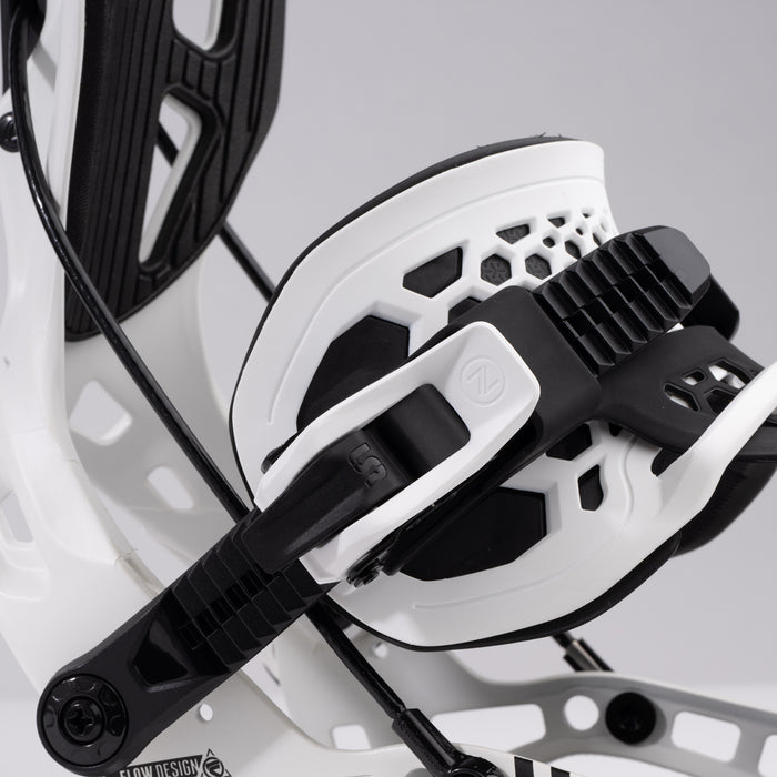 Flow NX2 Hybrid Snowboard Bindings White