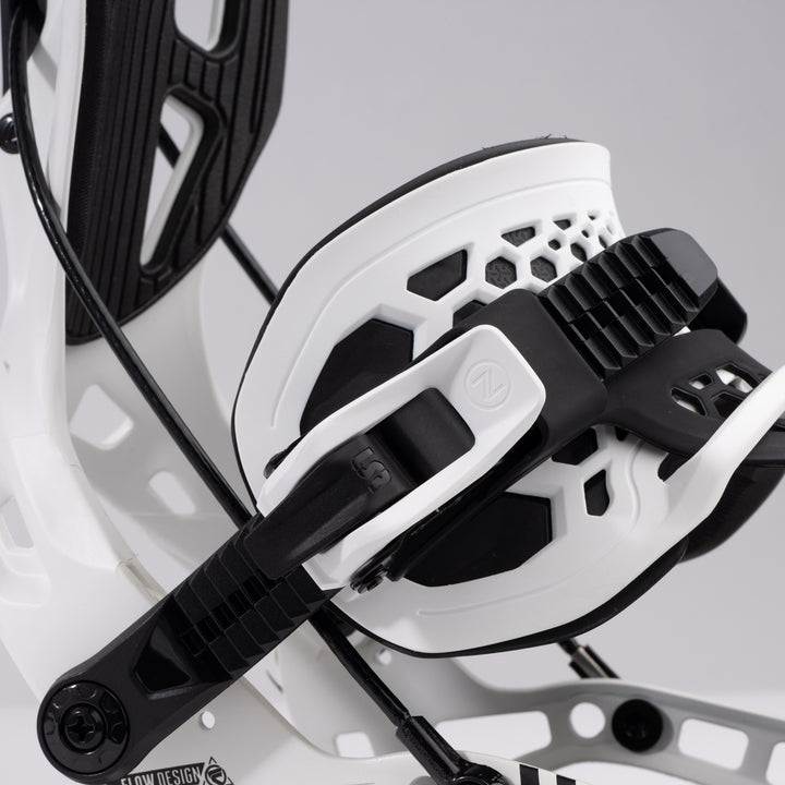 Flow NX2 Hybrid Snowboard Bindings White