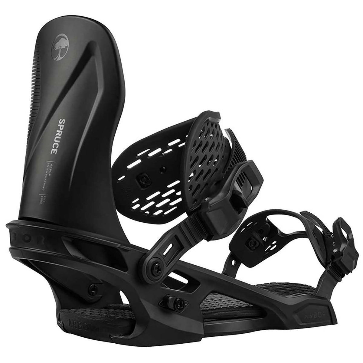 Arbor Spruce Snowboard Bindings Black/Black
