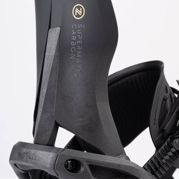 Nidecker Supermatic Carbon Snowboard Bindings 2026 Black