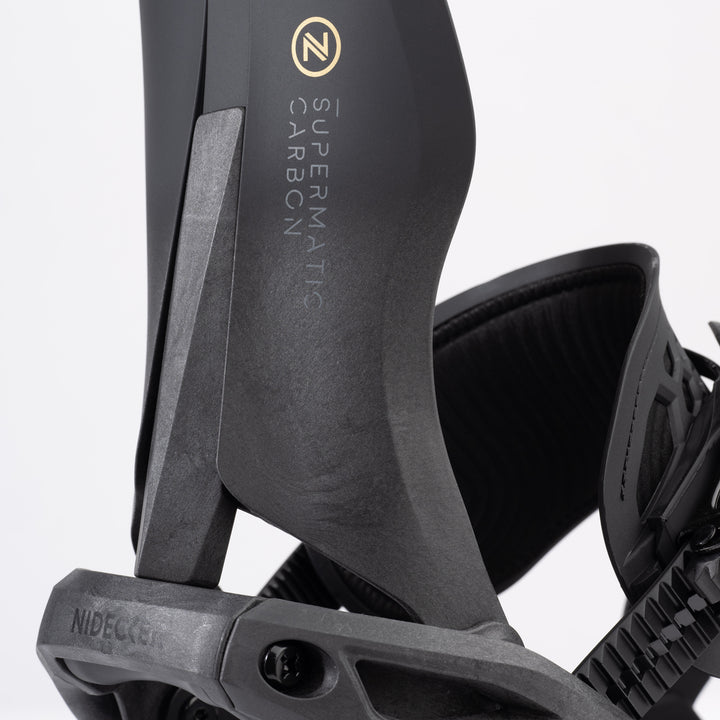 Nidecker Supermatic Carbon Snowboard Bindings 2026 Black