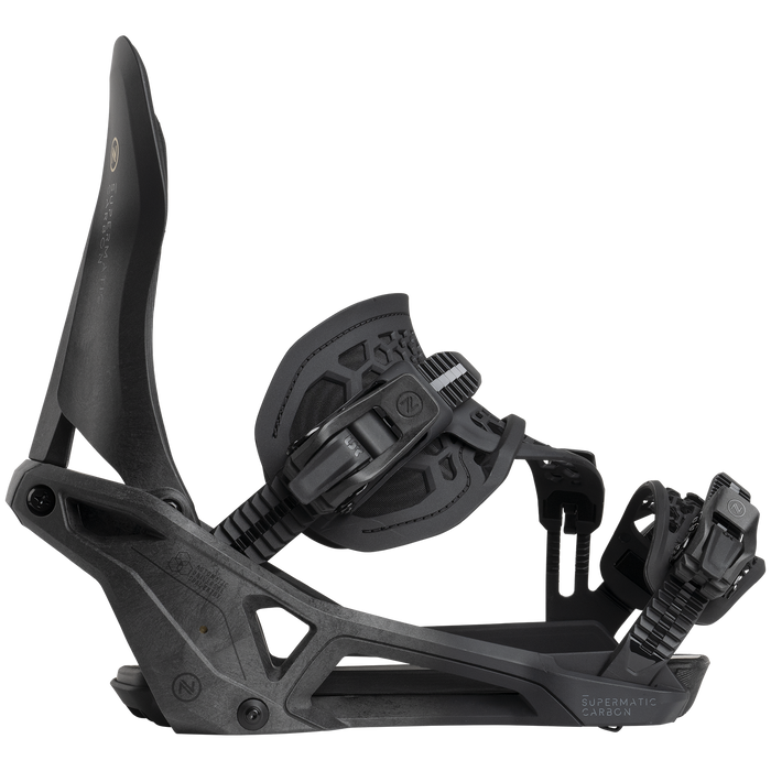 Nidecker Supermatic Carbon Snowboard Bindings 2026 Black