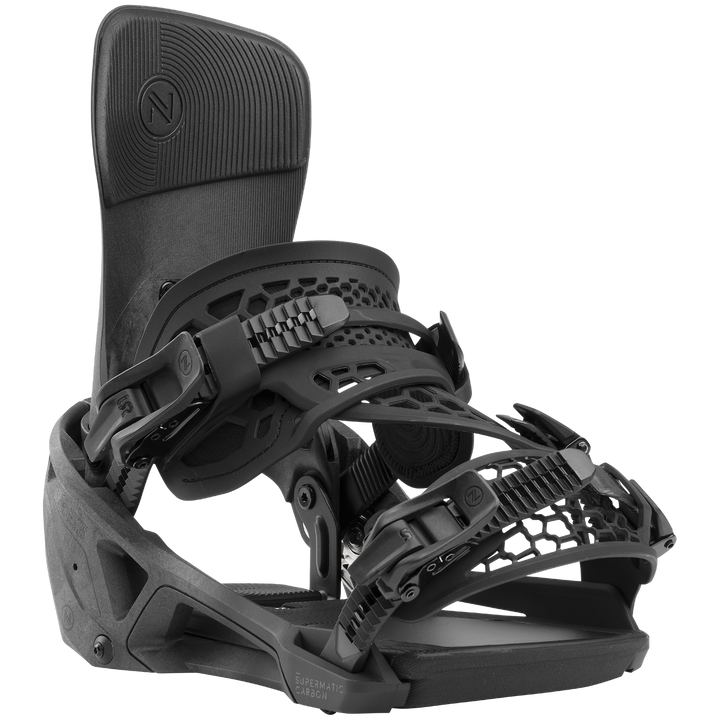 Nidecker Supermatic Carbon Snowboard Bindings 2026 Black