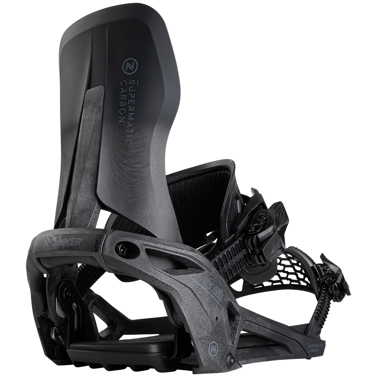 Nidecker Supermatic Carbon Snowboard Bindings 2026 Black