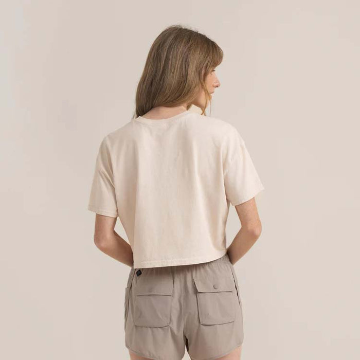 Roark Mountain Cropped T-Shirt - Women's Moon