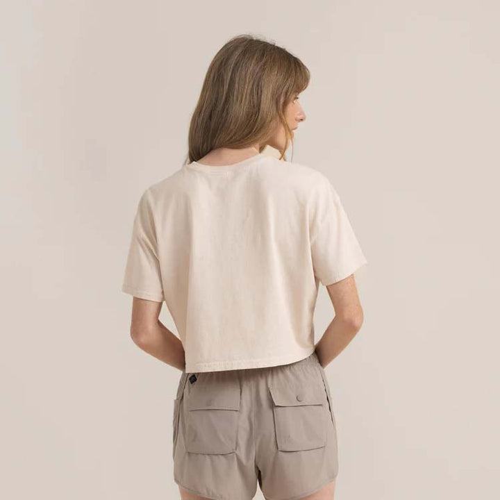 Roark Mountain Cropped T-Shirt - Women's Moon
