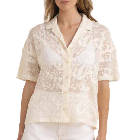 Roark Riviera Short-Sleeve Shirt - Women's Coconut