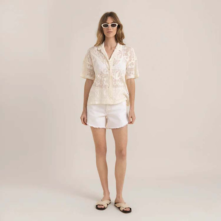 Roark Riviera Short-Sleeve Shirt - Women's Coconut
