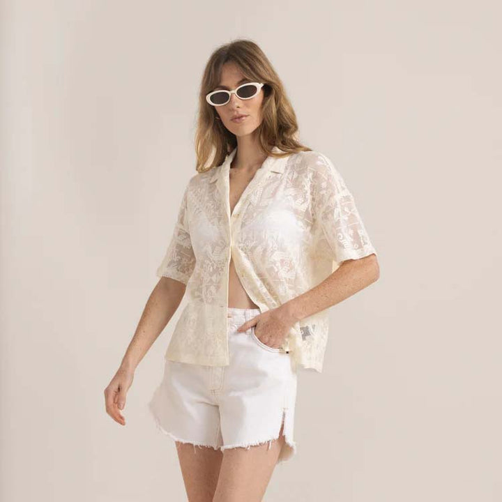 Roark Riviera Short-Sleeve Shirt - Women's Coconut