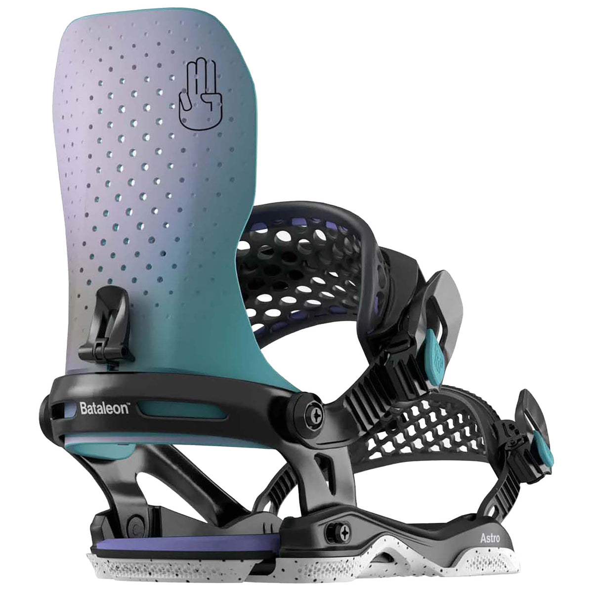 Bataleon Astro Asymwrap Snowboard Bindings 2025 Midnight Fade
