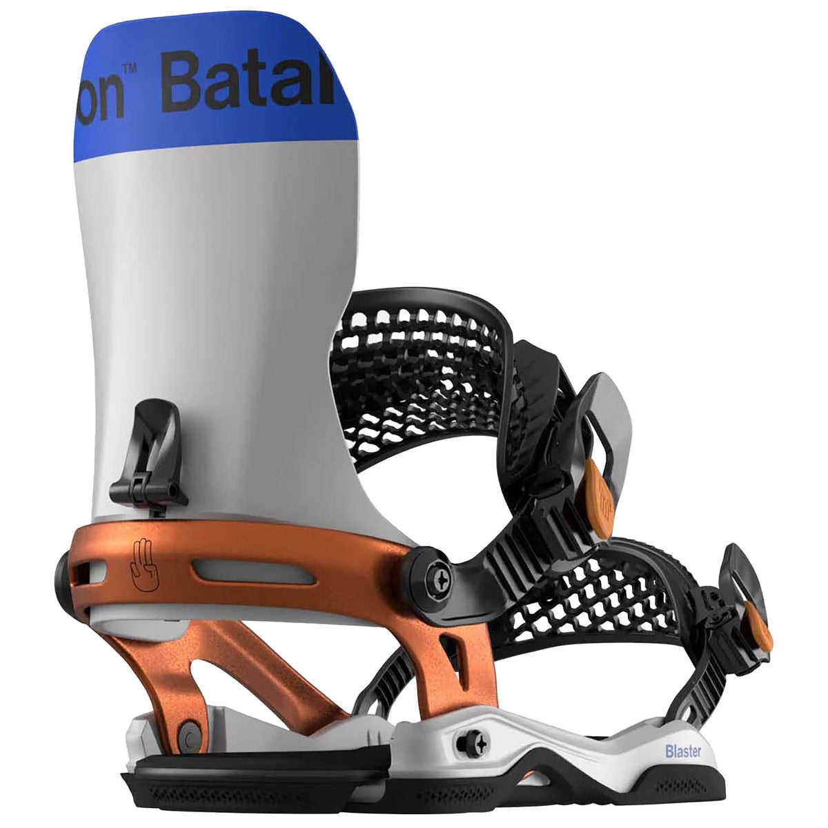 Bataleon Blaster Asymwrap Snowboard Bindings 2025 Bone White/Copper