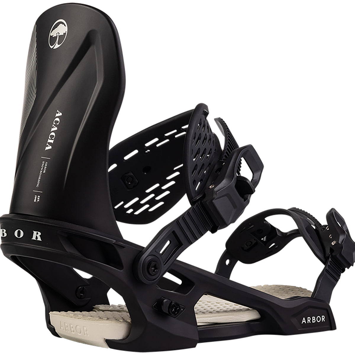 Arbor Acacia Snowboard Bindings - Women's Black/Marshmellow