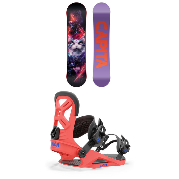 CAPiTA Jess Kimura Mini Snowboard + Union Cadet Snowboard Bindings - Kids' 2025