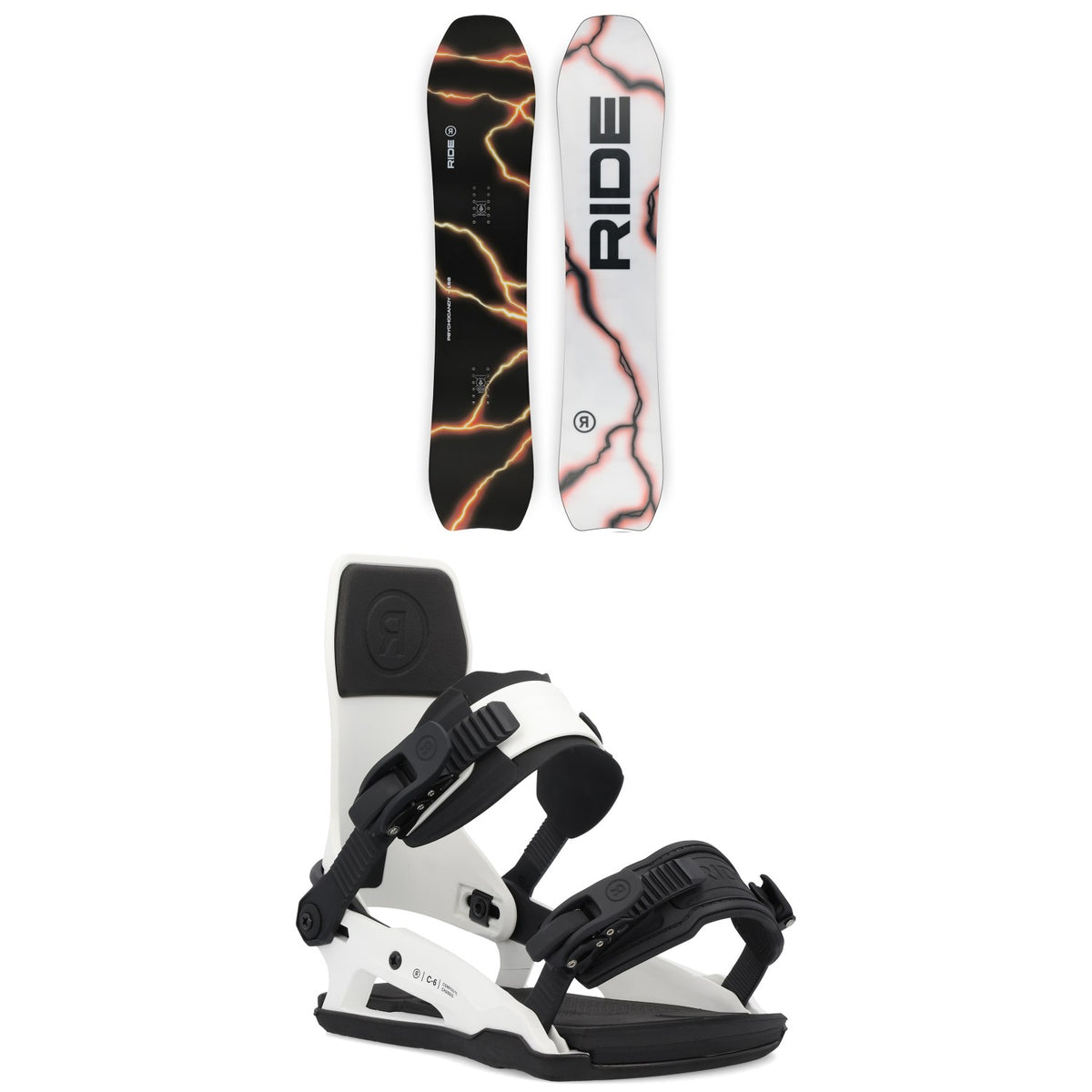Ride Psychocandy Snowboard + C-6 Snowboard Bindings 2025