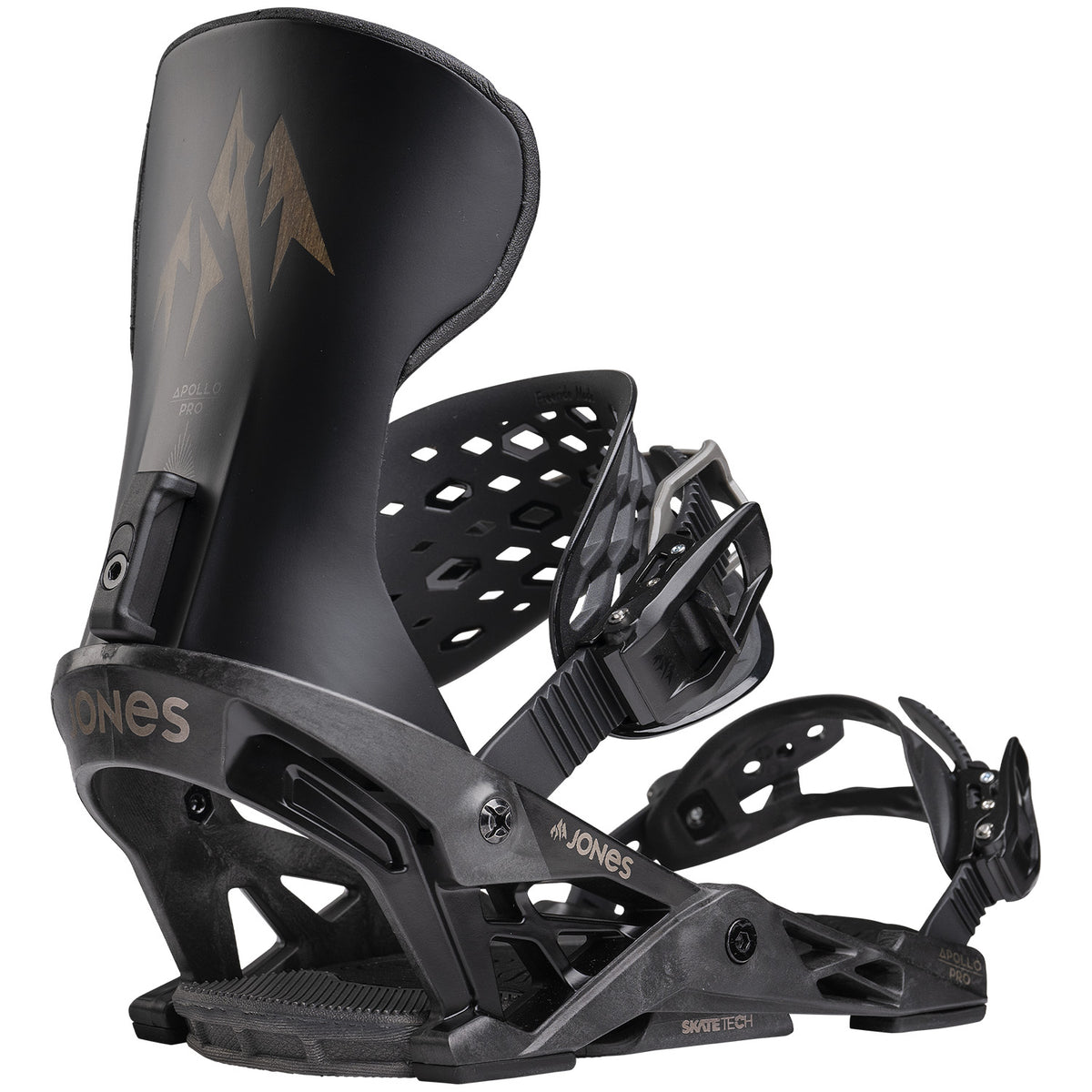 Jones Apollo Pro Snowboard Bindings 2026 Stealth Black