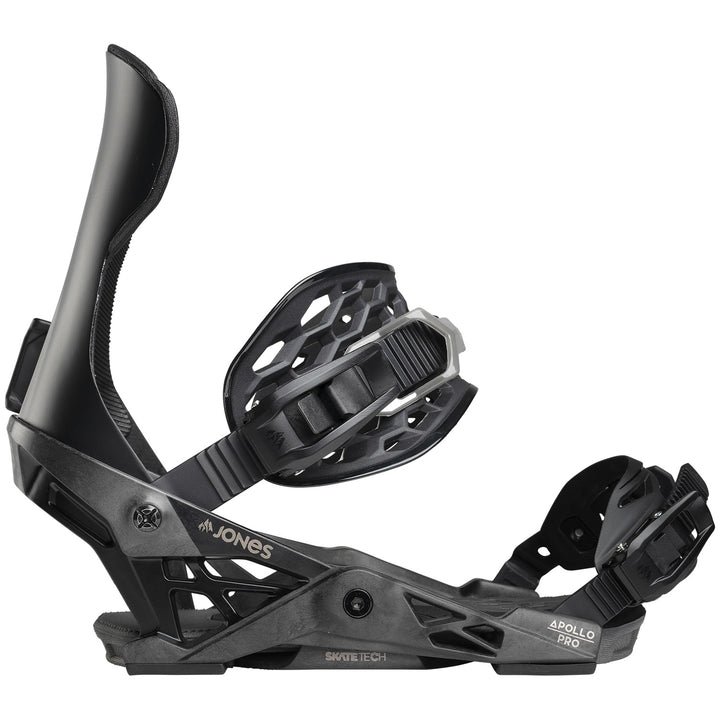 Jones Apollo Pro Snowboard Bindings 2026 Stealth Black