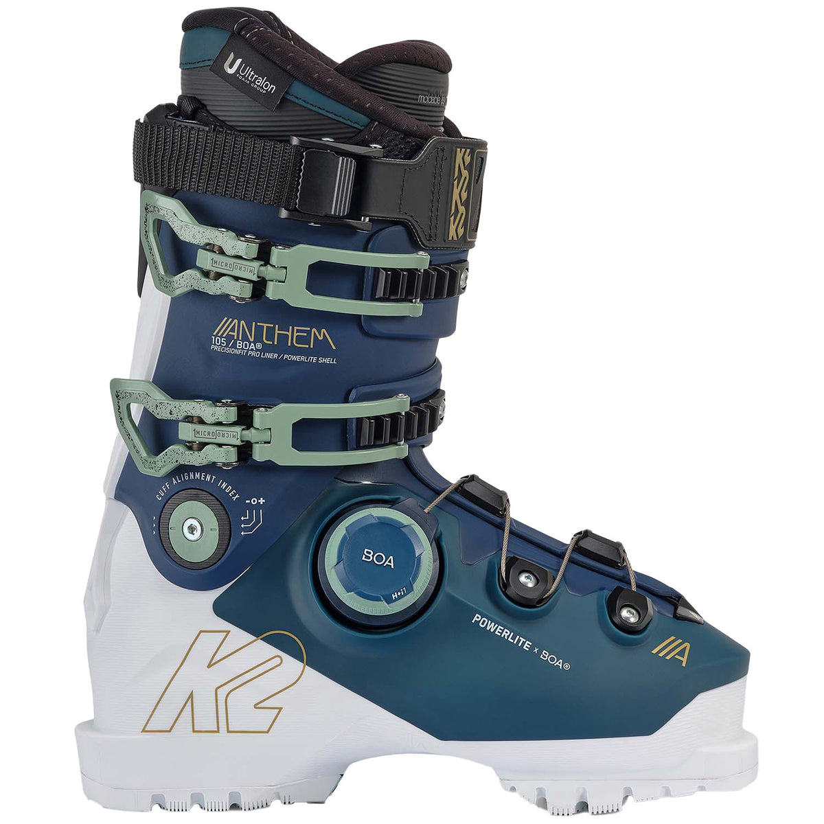 k2 anthem 105 mv ski boots - women's 2023 GripWalk a Powerfuse Spyne and Energy Interlock technology K2 Women's Anthem 105 BOA