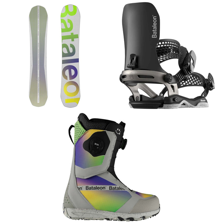 Bataleon Turbo Snowboard + Blaster Asymwrap Snowboard Bindings + Salsa BOA Snowboard Boots 2025