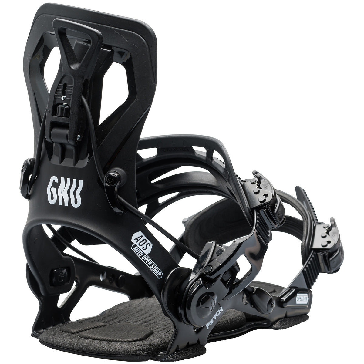 GNU Psych Snowboard Bindings Black