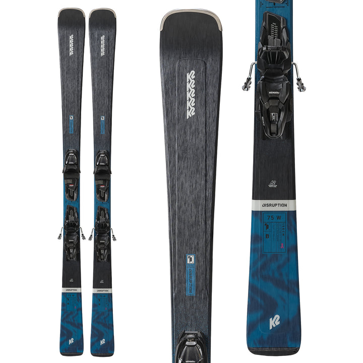 K2 Disruption 75 W Skis + Erp 10 Quikclik Free Bindings - Women's 2025