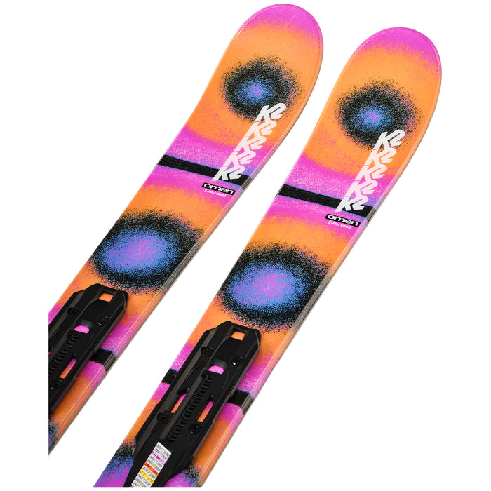 K2 Omen Jr Skis + FDT 7.0 Bindings - Kids' 2025