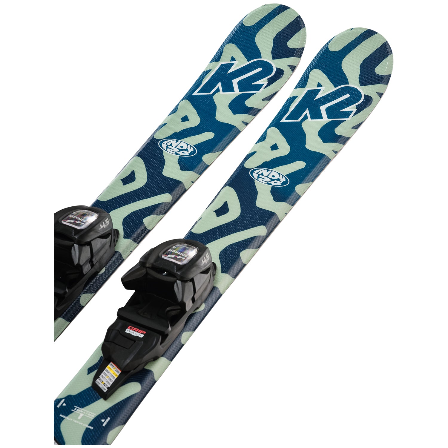 k2 four 4 skis Indy w/ 4.5 FDT Jr Large Plate Bindings, 124 : Sports & Outdoors smooth landings Inherited some K2s from about