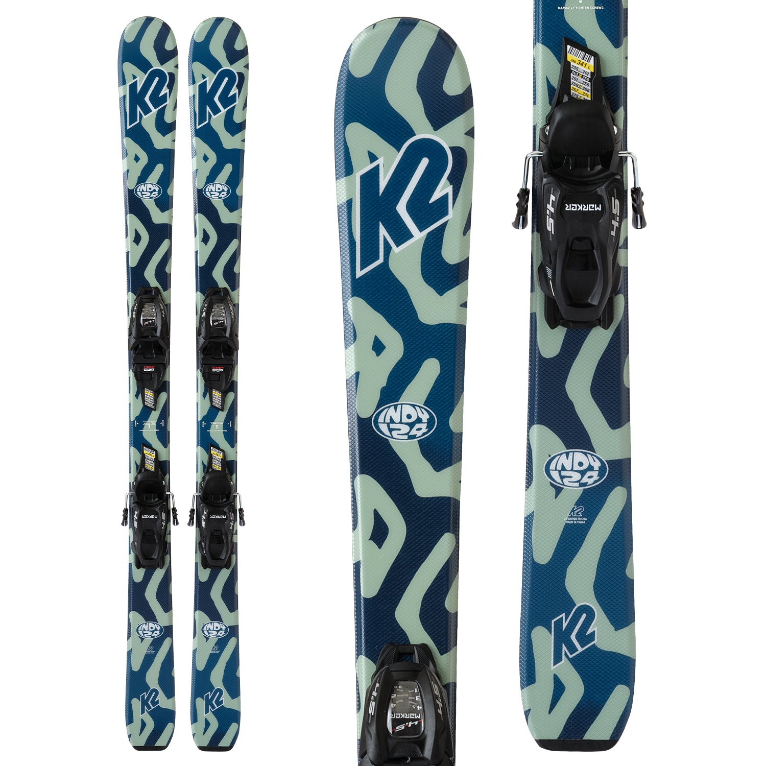 K2 Kids' Indy Skis 76 4.5 FDT Jr