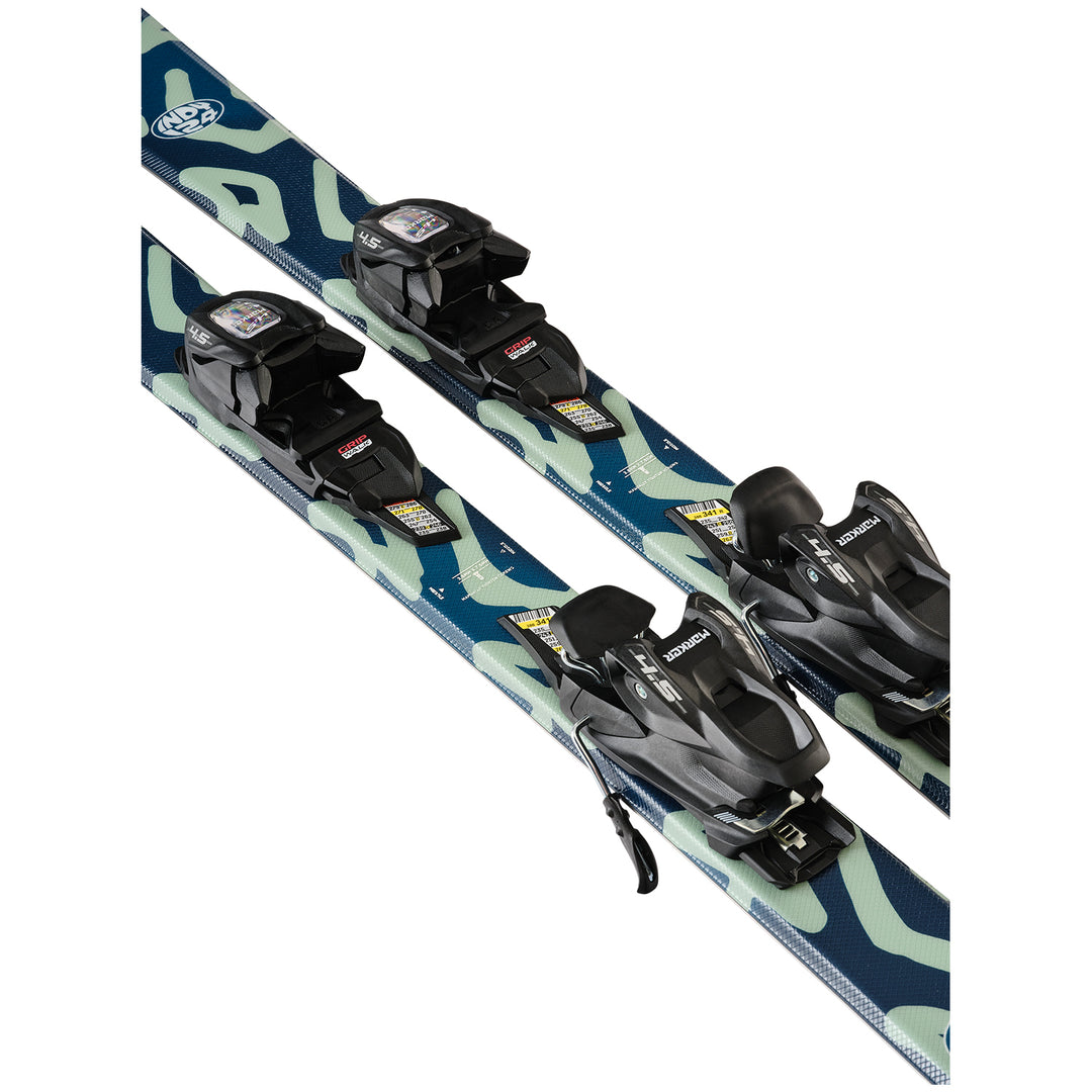 indikator k1 dan k2 ski K2 Indy Skis + FDT 4.5 Bindings