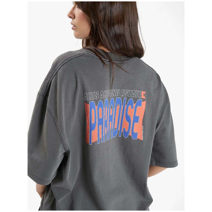 Thrills United Front Oversized T-Shirt - Women's Merch Black