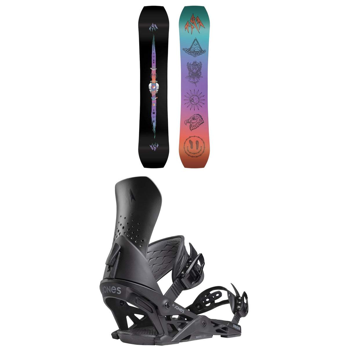 Jones Tweaker Pro Snowboard + Orion Snowboard Bindings 2025