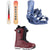 Burton Custom Flying V Snowboard + Cartel EST Snowboard Bindings + Ruler Boa Snowboard Boots