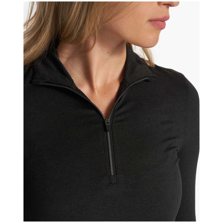 Vuori Halo Essential Half Zip - Women's Black Heather