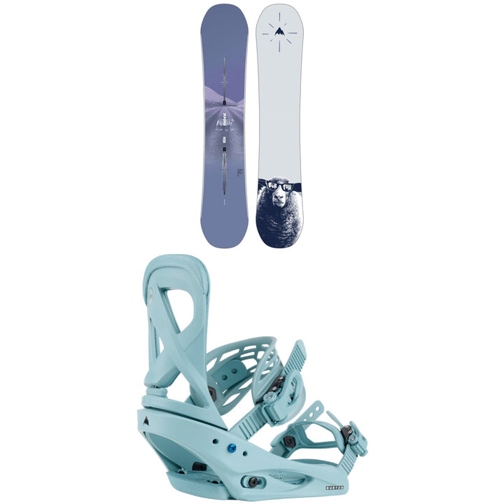 Burton Yeasayer Snowboard + Scribe Snowboard Bindings - Women's 2024