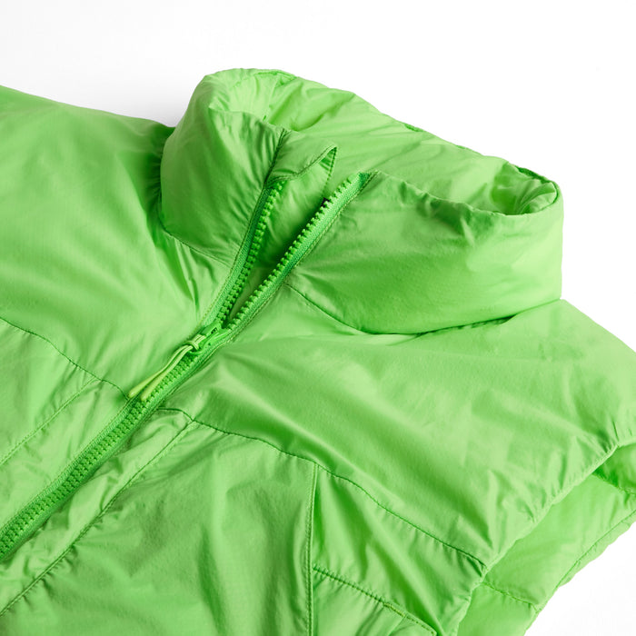 Oyuki Toya Down Insulator Vest - Unisex Highlighter Green