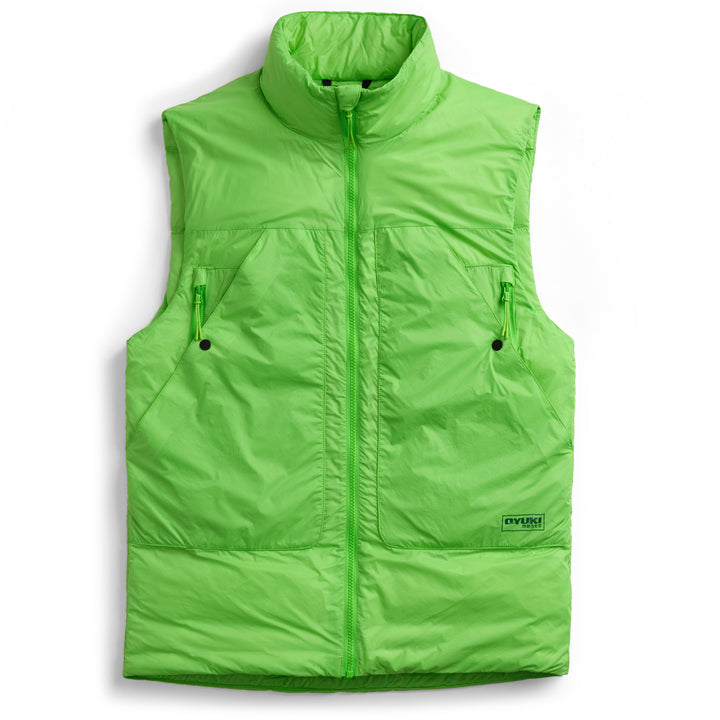 Oyuki Toya Down Insulator Vest - Unisex Highlighter Green