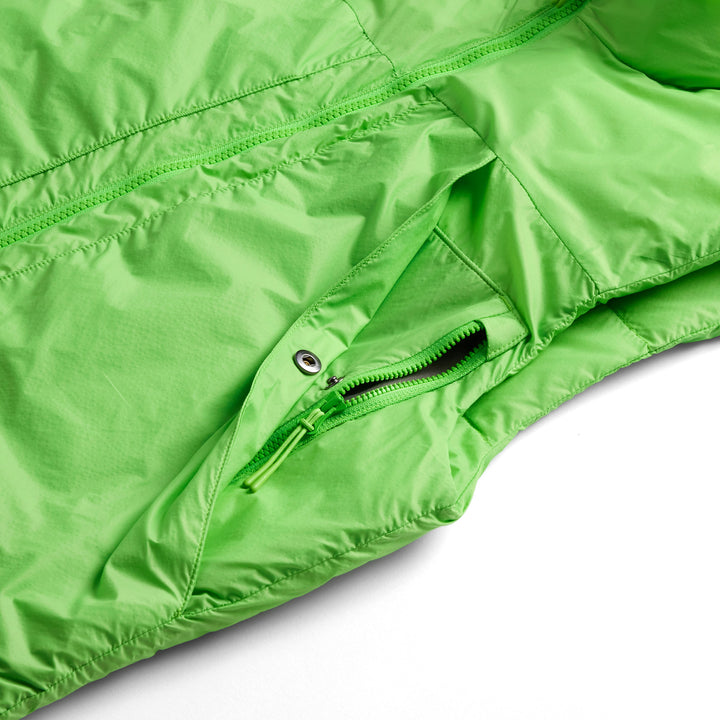 Oyuki Toya Down Insulator Vest - Unisex Highlighter Green