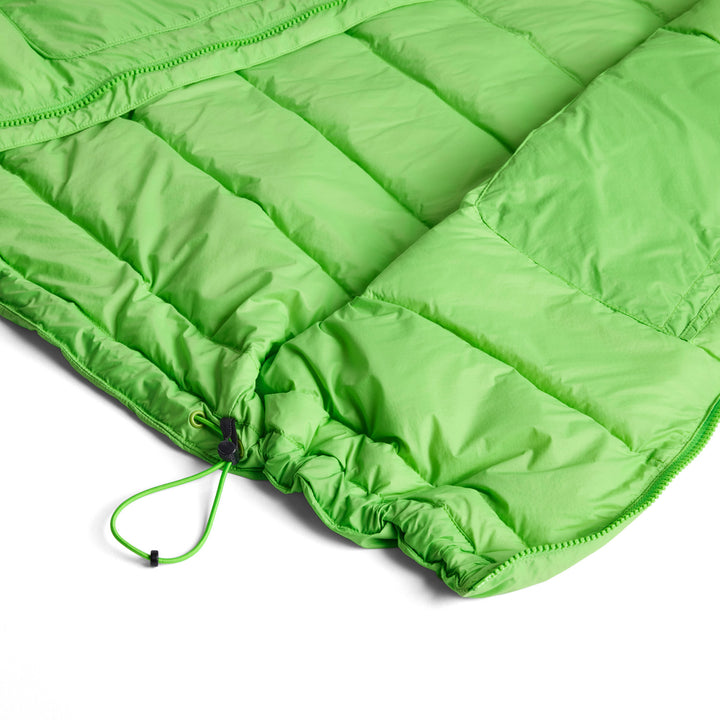 Oyuki Toya Down Insulator Vest - Unisex Highlighter Green