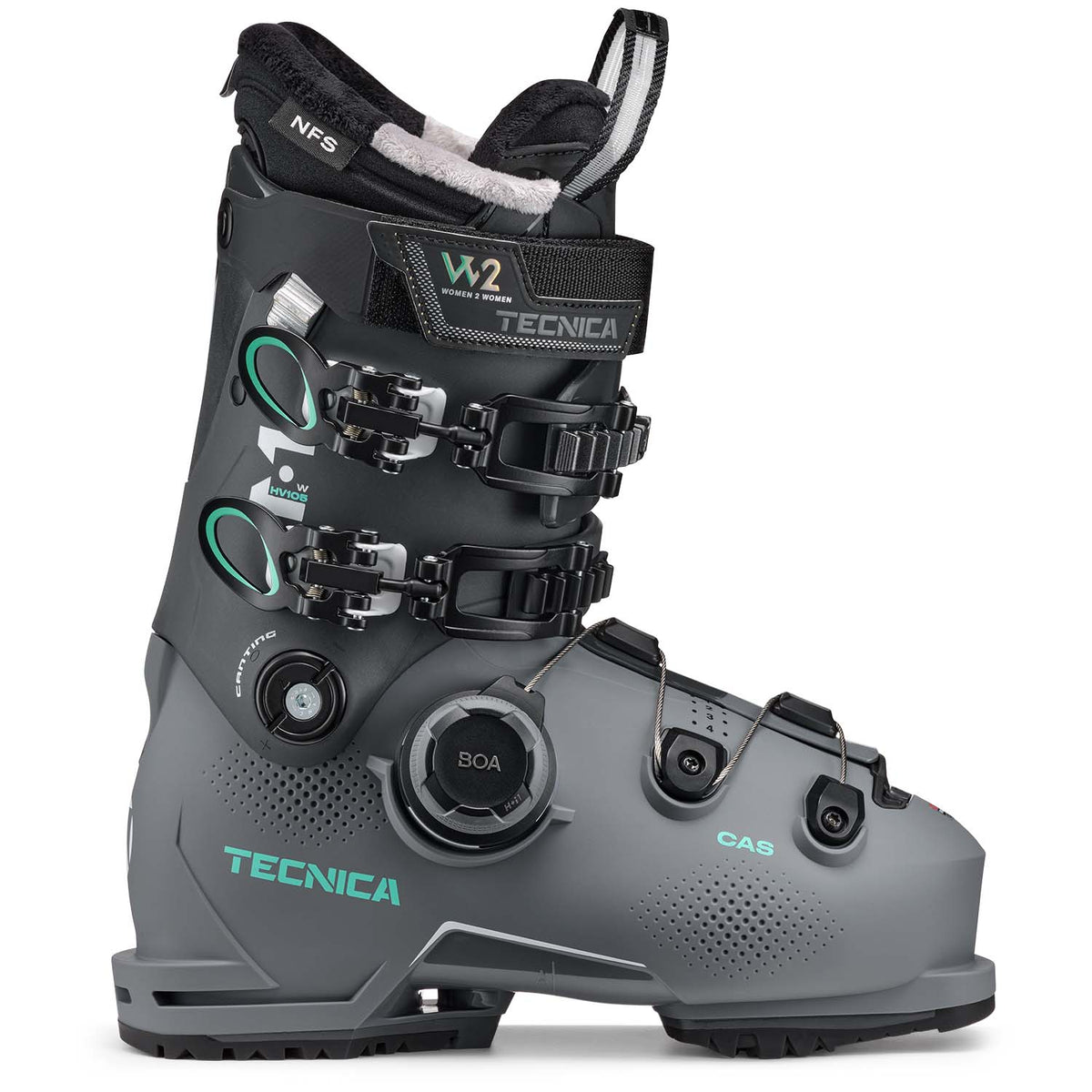 Tecnica Mach BOA HV 105 W Ski Boots - Women's 2025 Sport Grey