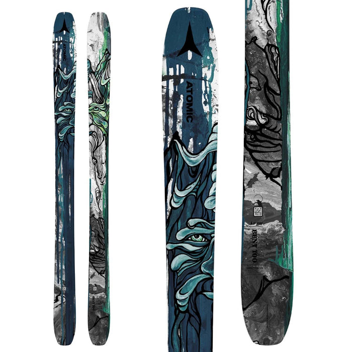 Atomic Bent 100 Skis + Salomon S/Lab Shift MNC 13 Alpine Touring Ski Bindings 2024