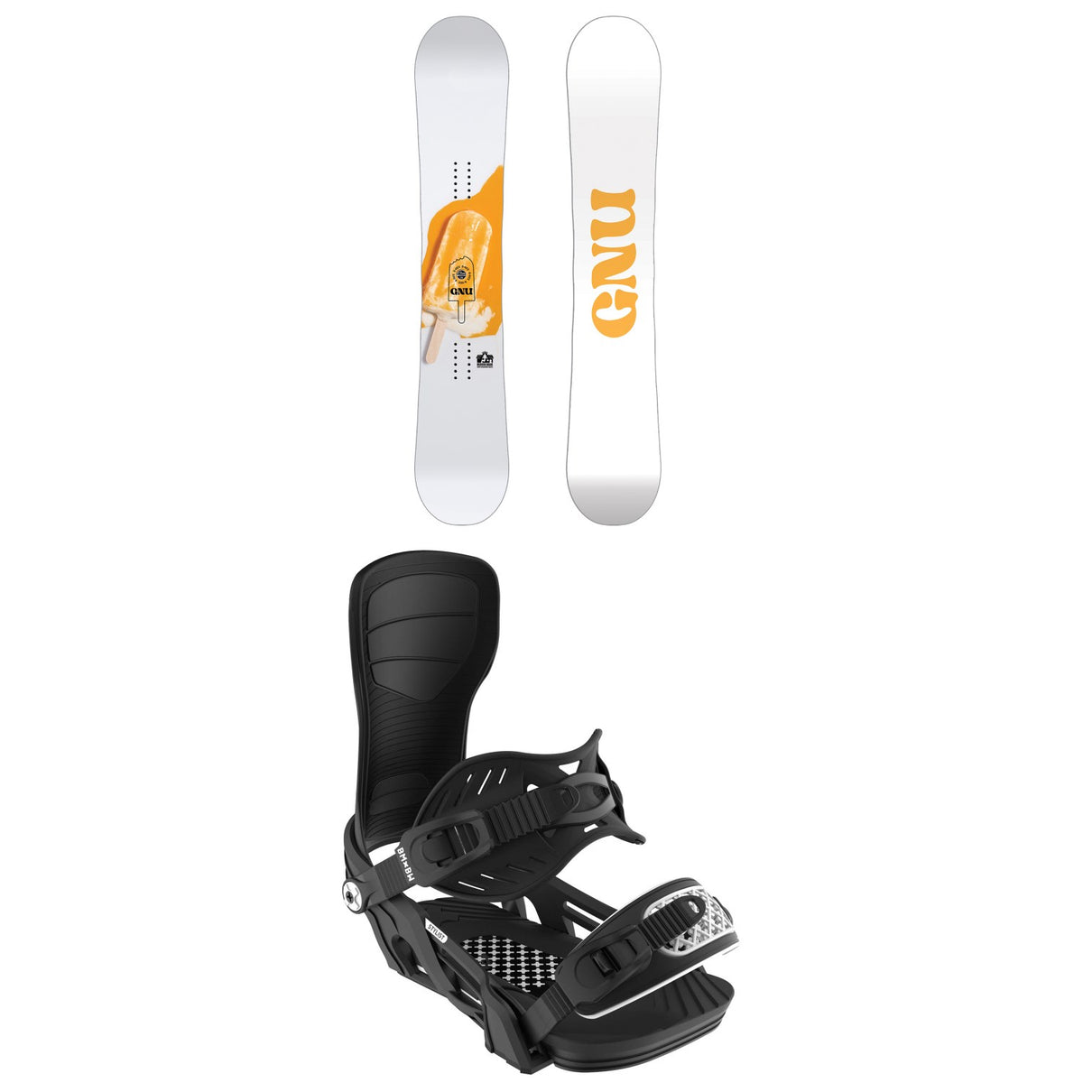 GNU B-Nice BTX Snowboard + Bent Metal Stylist Snowboard Bindings - Women's 2025