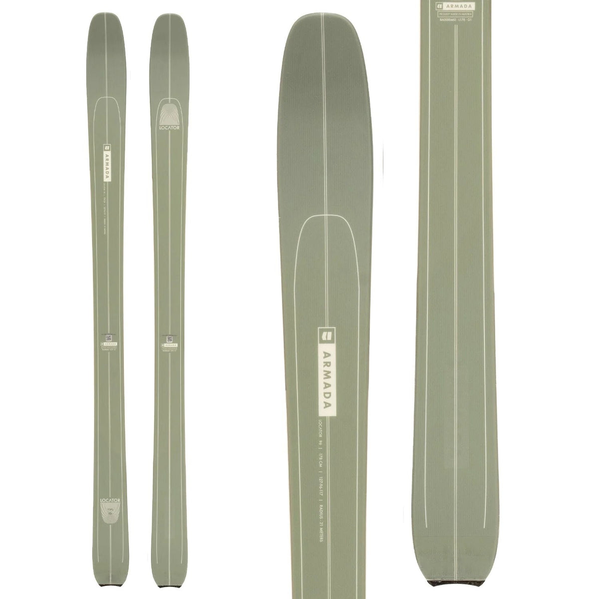 Armada Locator 96 Skis + Marker Alpinist 12 Alpine Touring Ski Bindings 2024