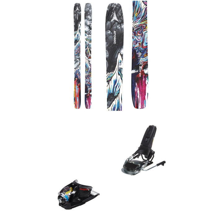Atomic Bent 100 Skis + Look Pivot 14 GW Ski Bindings 2025