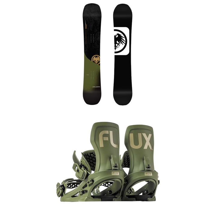 Never Summer Cougar Snowboard + Flux XF Snowboard Bindings 2025