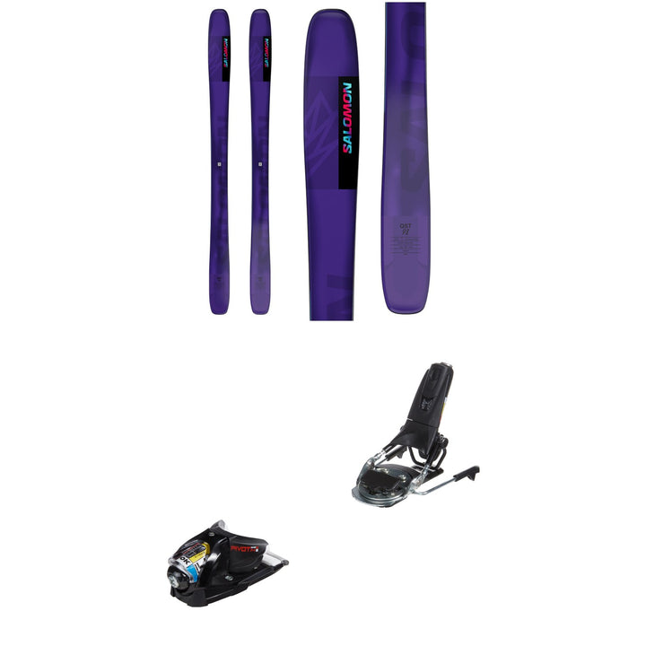 Salomon QST 98 Skis + Look Pivot 14 GW Ski Bindings 2025