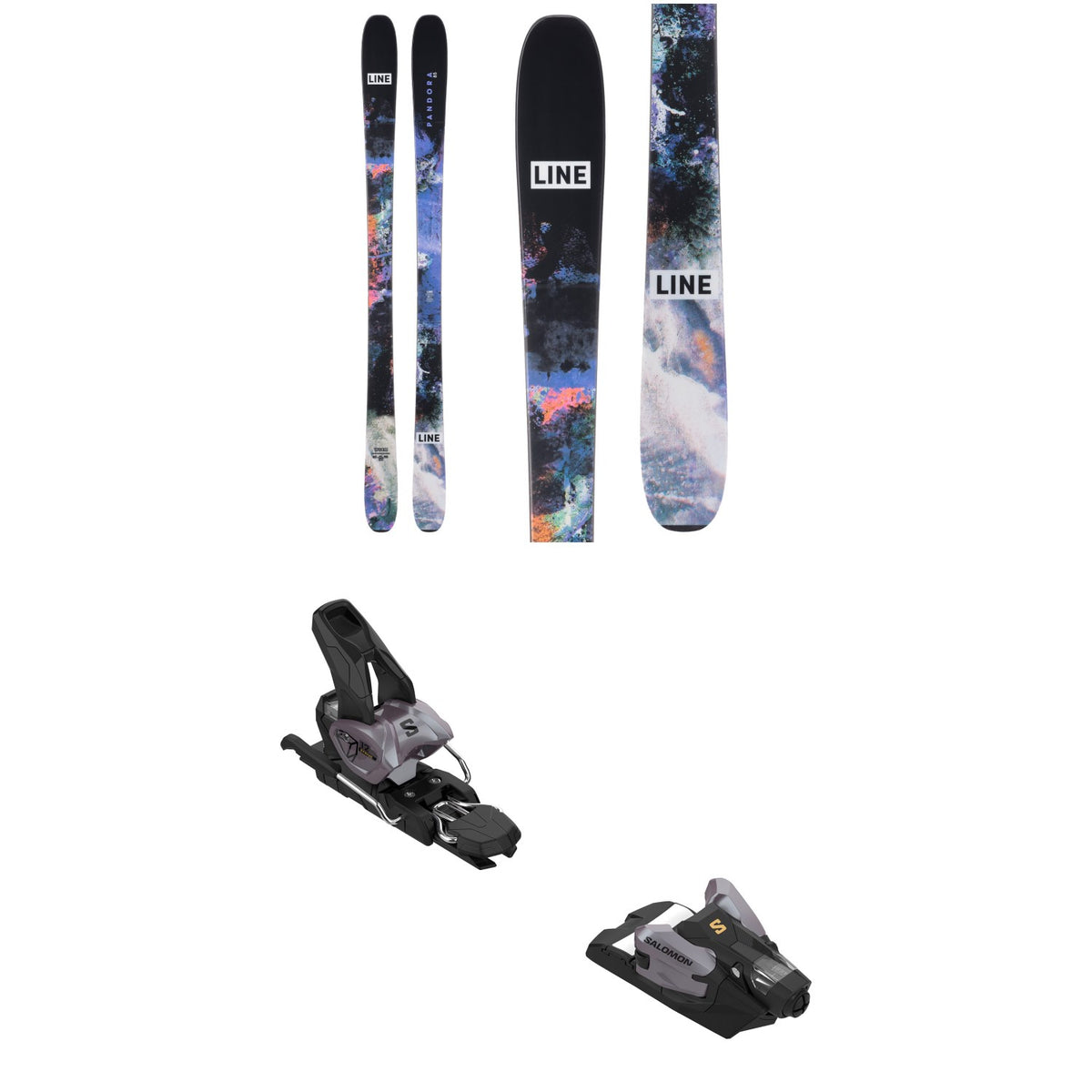 Line Skis Pandora 85 Skis + Salomon Strive 12 GW Ski Bindings 2025